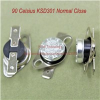 10pcs/lot KSD301 Thermostat Normally Normal Close 90 Degrees Celsius Thermostat Switches NC Temperature Switch