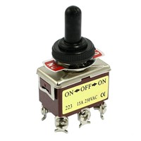 Promotion! AC 250V 15A 6 Pin DPDT On/Off/On 3 Position Mini Toggle Switch