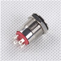 5-Colors Car Computer Appliances DIY 12mm 12V Angel Eye Aluminum Metal LED Power Push Button Switch Self-reset Button Switch