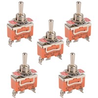 1 Pieces Mini 3-Pin ON-OFF-ON 3 file Toggle Switch 15A 250V AC Orange VE146 P0.4