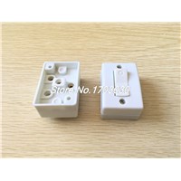 2 x White Plastic OFF/ON Button Inline Cord Lamp Light Switch AC 250V 6A
