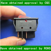 5pcs/lot  4Pin 30A 250V  Red Button Rocker Switch KCD2 Rocker Power Switches  4 copper pins