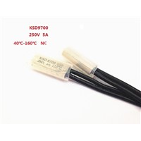 2PCS KSD9700 250V 5A Bimetal Disc Temperature Switch N/C Thermostat Thermal Protector 40~135 degree centigrade