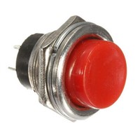 5Pcs New Momentary Push Button Switch Red Colour 3A 125V OFF-ON Horn Plastic SPST Half Price