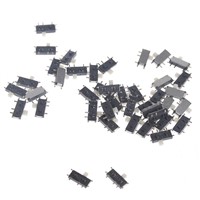 50Pcs Mini 7-Pin On/Off 1P2T SPDT MSK-12C02 SMD Toggle Slide Switch For MP3 MP4