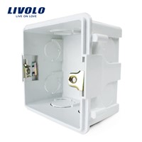 Free Choose, White Plastic Materials, 83mm*83mm UK Standard Internal Mount Box for 86mm*86mm Standard Wall Light Switch