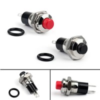 Areyourshop Mini Push Button SPST Momentary N/O OFF-ON Switch 2 Pin 10mm DC 24V/0.5A For Car/Boat 1/