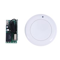315MHz 433MHz DC 5V Micro Remote Control Switch Mini Small Receiver LED Power ON with Wall Round Transmitter