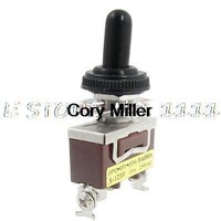 AC 250V 15A on-off-on Momentary SPDT Toggle Switch with Rubber Cap