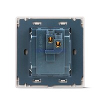 New Arrival Luxury Gold Wall Switch 1 Gang 1 Way Brief AC 110~250V Round Panel Wall Switch
