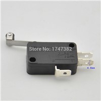 5pcs/lot New Micro Roller Long Handle Lever Arm Normally Open Close Limit Switch KW7-2 KW7-3 The micro switch Short shank
