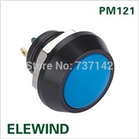 ELEWIND 12mm Dome head aluminum anodized push button switch (PM121B-10/J/B/A)