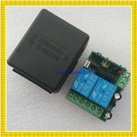 DC 12 V 2 CH Relay Switch Normally Open Closed RF Wireless Remote Switch ASK Smart Home Receiver handheld Transmitter 2 Relay