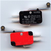 10 Pcs/lot Microswitch Long Lever AC 250V 15A HV-156-1C25 SPDT Roller Lever Micro Switch Q0005 P0.3