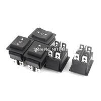 5pcs 16A/250V 20A/125V AC 6 Pin DPDT 3Position Momentary Rocker Switch