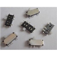 100PCS 7 Pin Mini Slide Switch On-OFF 2Position Micro Slide Toggle Switch 1P2T H=1.5MM Miniature Horizontal Slide Switch SMD