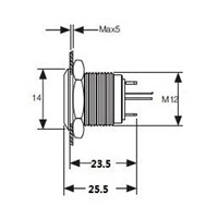 1PC 12MM with LED 12V 24V 220V Metal Button Switch locking push button Self locking waterproof illuminated