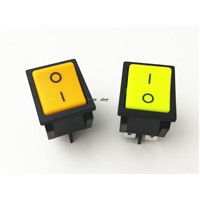 High-quality LED Light Illuminated DPST ON-OFF Snap in Rocker Switch 20A/250V 25A/125V AC