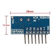 5pcs 433MHz RF Receiver Learning 1527 Code Decoder Module 433 MHz Wireless 4 Channel Output For Remote Control D35