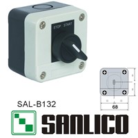 waterproof  control box push button switch station  SAL(LA68H XAL)-B132 rotary switch selector switch 2-position standard handle