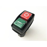 Electromagnetic switch 5 Pin On Off red/green Push Button Emergency stop Ignition switch 12A 230V YCZ2