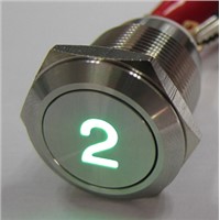 ELEWIND 19MM Latching type metal push button with number &amp;amp;#39;1&amp;amp;#39; illuminated(PM193F-11Z/R/12V/S With illuminated &amp;amp;#39;1&amp;amp;#39; symbol)