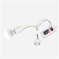 1pcs 40mm Adjustable PIR Infrared Ray Motion Sensor Time Delay Adjustable Mode Detector Switch For Home Lighting LED Lamp