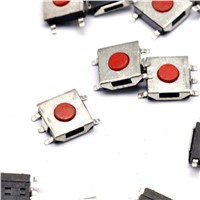 10PCS 6x6x3.1mm 5 Pin SMT SMD Momentary Tactile Tact Push Button Switch
