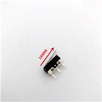 100pcs  3pin Mouse Switch Click switch  1A 125V AC rectangular switches Miniature Micro Switch with handle