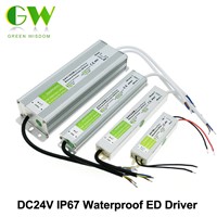 LED Driver DC24V IP67Waterproof Power Supply Lighting Transformers For Outdoor Lighs 15W 24W 36W 45W 60W 100W 150W