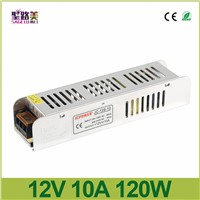 New 2016 HQ 12V 10A 120W Slim Power Supply power source AC to DC Adapter Switch Driver for auto LED Strip Light module 110V/220V