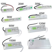 10W/20W/30W/45W/60W/100W/150W LED Driver DC12V/DC24V IP67 Waterproof Transformers for Outdoor Lights Power Supply