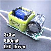 5pcs 3x3w 4x3w 600ma Constant Current Led Driver, Output 9-15v LED Transformer For 9W 12W E27 GU10 E14 B22 Lamp Driver