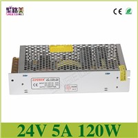 Universal Regulated Switching Power Supply electronic transformer,output DC24V 5A 120w,input 110v-220v Driver,CCTV PSU LED strip