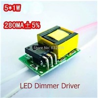 5*1W ,LED Dimmer Driver For LED Lamp Light Constant Current Driver Power Supply