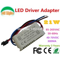 Factory wholesale 300MA 13W 15W 18W 21W External LED Driver Adapter 110V 220V for LED Downlights Ceiling lamps CE 100PCs/Lot