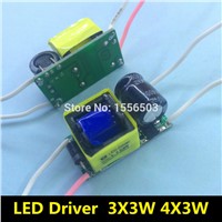 2 Pcs/Lot 3-4X3W LED Driver lamp transformer for 3*3w 4*3w E27 GU10 E14 9W 12W AC 220V 600mA 3W Constant Current Driver
