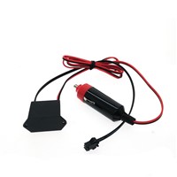 DC12V Car Cigarette Lighter Socket Plug Driver Controller For 1-5M LED EL Wire Glow Flexible Neon Light Decor