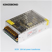 LED Driver 5V 10A 50W Switching Power Supply Driver for LED Strip AC 110V 220V Input to DC5V led voltage transformer