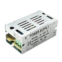 AC 110-220V To DC 5V 2A 10W Switch Switching Power Supply Driver Transformer For LED Strip Light