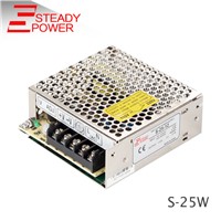 CE Approved AC to DC 5v 5a / 12v 2a / 24v 1a 25W led Switching mode Power Supply 12 Volt 2 Amp led driver
