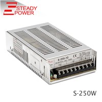 High reliability 220v ac to 12v 20a / 24v 10a dc cctv switching power supply 250w 240w 24vdc 12vdc led driver