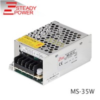 mini size CE approved MS-35w transformer 110v 220v ac to 5v 12v 24v dc, variable power supply manufacture