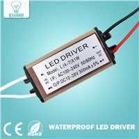 Waterproof 4-7W LED Light Driver Transformer Power Supply Adapter AC90-265V Constant Current 280-300mA DC12-28V for LED Lamp