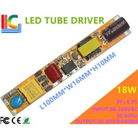 Factory wholesale 9W 12W 16W 18W LED Driver Non-isolation 110V 220V 0.6M 0.9M 1.2M T5 T8 T10 Tube constant-current Power Supply