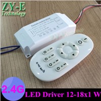 2 set 2.4G Wireless RF Remote Controller ceiling lights driver 12w 18w 15w  Dimmer Driver for LED Lamp Tape 5730 Light freeship