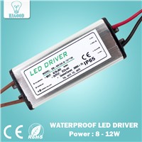 Waterproof 8-12W LED Driver Power Supply adapter Input AC90-265V Constant Current 280-300mA Output DC27-42V Transformer for Lamp