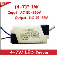 1pcs High Power (4-7)* 1W DC 15-55V Power Supply LED Driver Adapter Transformers Switch For LED Strip LED Light Bulb
