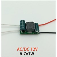 6w 7w 12v led Constant current drive power AC DC boost Built-in low-voltage power supply 10pcs