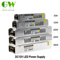 LED Power Supply DC12V 60W 120W 200W 250W 360W LED Driver Power Adapter Lighting Transformers